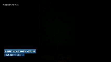 Lightning hits house as summer ends with a bang