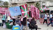 Gran ambiente entre aficionados de Athletic y Celta de Vigo