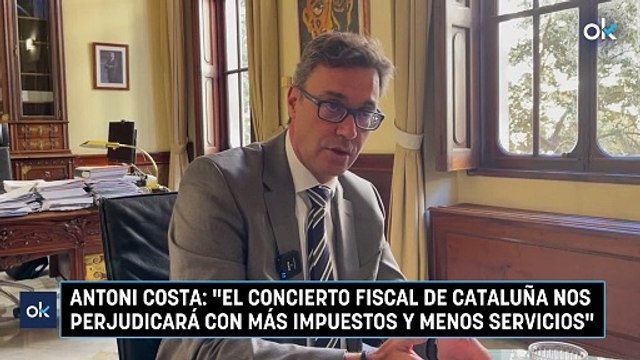 Antoni Costa: El concierto fiscal de Cataluña nos perjudicará con más impuestos y menos servicios