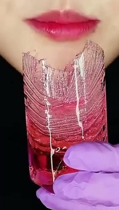 Edible crystal ASMR