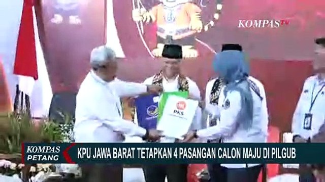 KPU Jabar Tetapkan 4 Paslon Maju di Pilkada, Nomor Urut Diambil 23 September