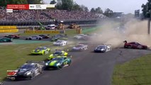 GT World Challenge 2024 Monza Race Start Big Crash Chaos