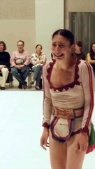 Tell me if she is laughing or crying, I don't understand anything