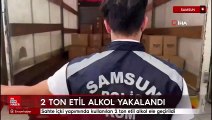 Samsun'da sahte içki yapımında kullanılan 2 ton etil alkol ele geçirildi