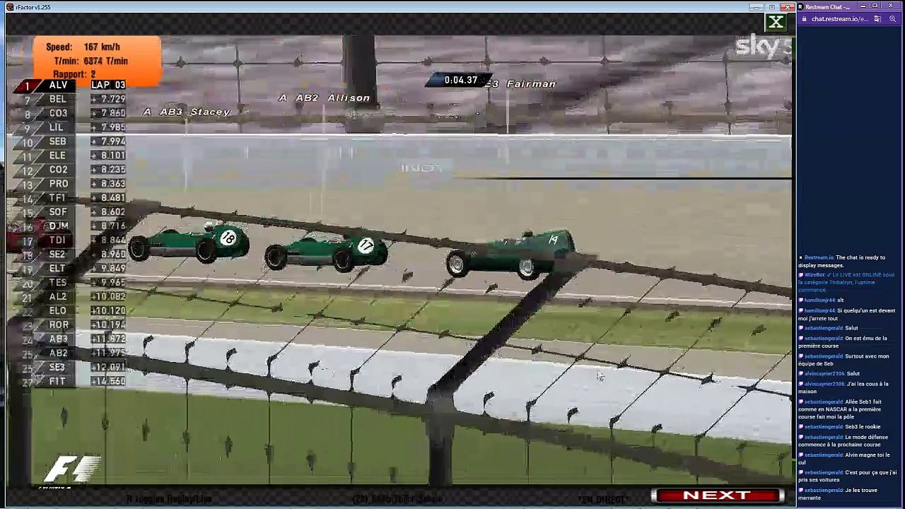F1Legacy S3 | 1958 : Indy 500 1/10 (points et gains doublés) | qualifs et courses