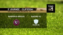 TOP 14 - Essai de Hacjivah DAYIMANI (R92) – Union Bordeaux-Bègles – Racing 92