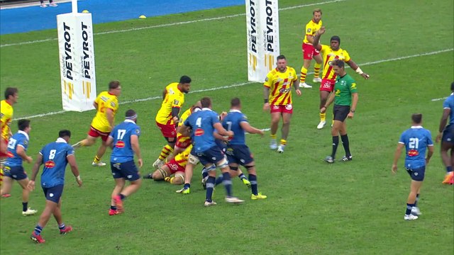 TOP 14 - Essai de Geoffrey PALIS (CO) – Castres Olympique – USA Perpignan