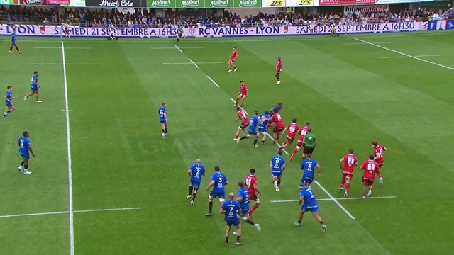 TOP 14 - Essai de Paul SURANO (RCV) – RC Vannes – LOU Rugby