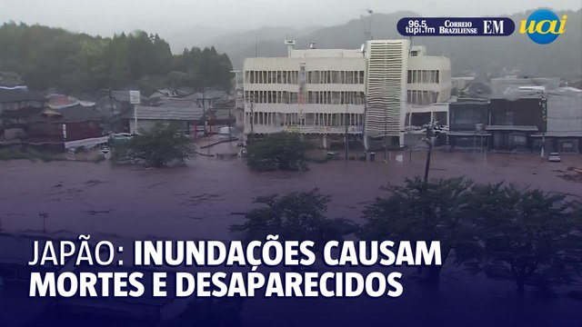 Inundações no Japão deixam um morto e milhares deslocados
