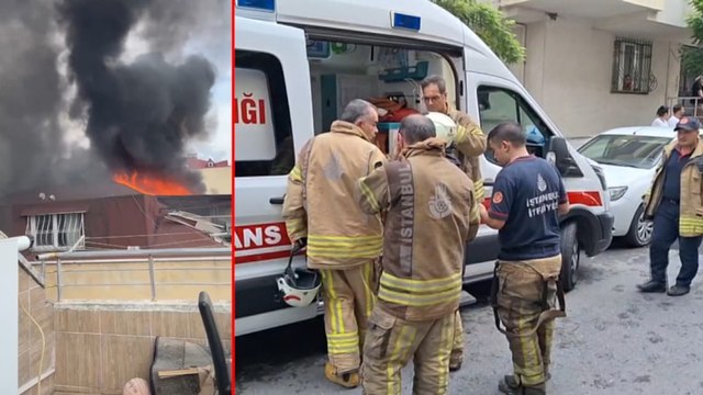 İstanbul'da korkutan yangın: 2 itfaiye eri yaralandı