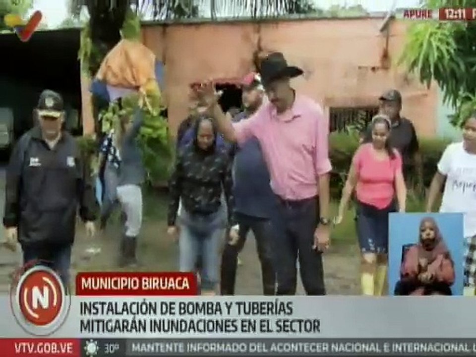 Apure | Gobierno regional instala bomba y tuberías de drenaje para mitigar inundaciones en Biruaca