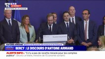 Antoine Armand, nouveau ministre de l'Économie, félicite son prédécesseur Bruno Le Maire pour son bilan