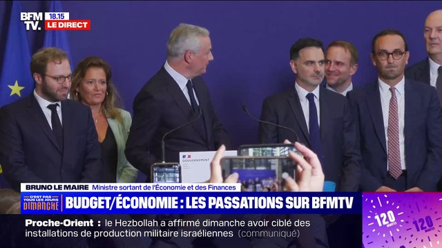 Le discours très satisfait de Bruno Lemaire qui quitte le Ministère de l'Economie alors que les caisses sont vides
