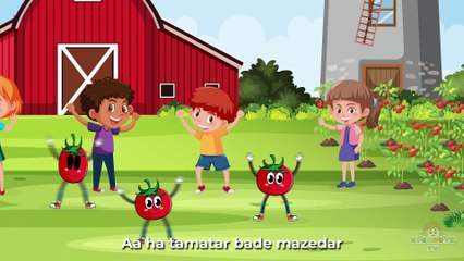 Aha Tamatar Bade Mazedaar | आहा टमाटर बड़े मज़ेदार |Hindi Rhymes| KokonutzTV