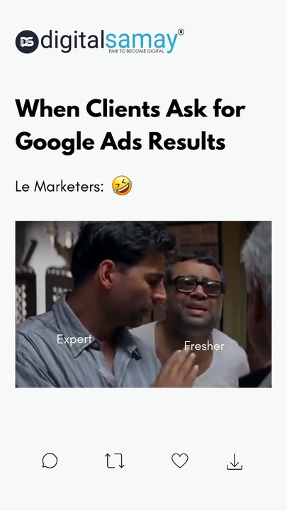 When clients ask for Google ads results- Funny meme