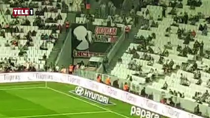 Beşiktaş tribünlerinden ‘Narin’ pankartı