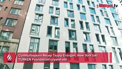 Cumhurbaşkanı Erdoğan, ABD'de TURKEN Foundation'ı ziyaret etti