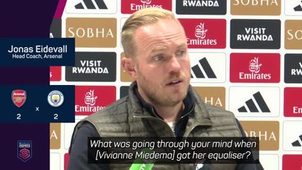 Eidevall gives abrupt response to Miedema goal