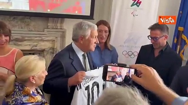 Tajani e Metsola aprono a NY Sport e made in Italy . Tanti gli sportivi presenti, anche Del Piero