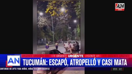 SE FUGÓ DE UN CONTROL DE TRÁNSITO Y ATROPELLÓ A UN INSPECTOR