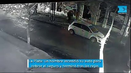 La Plata: un hombre incendió su auto para cobrar el seguro y terminó tras las rejas