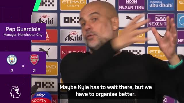 Guardiola tells Man City players to ignore referees after Arsenal draw