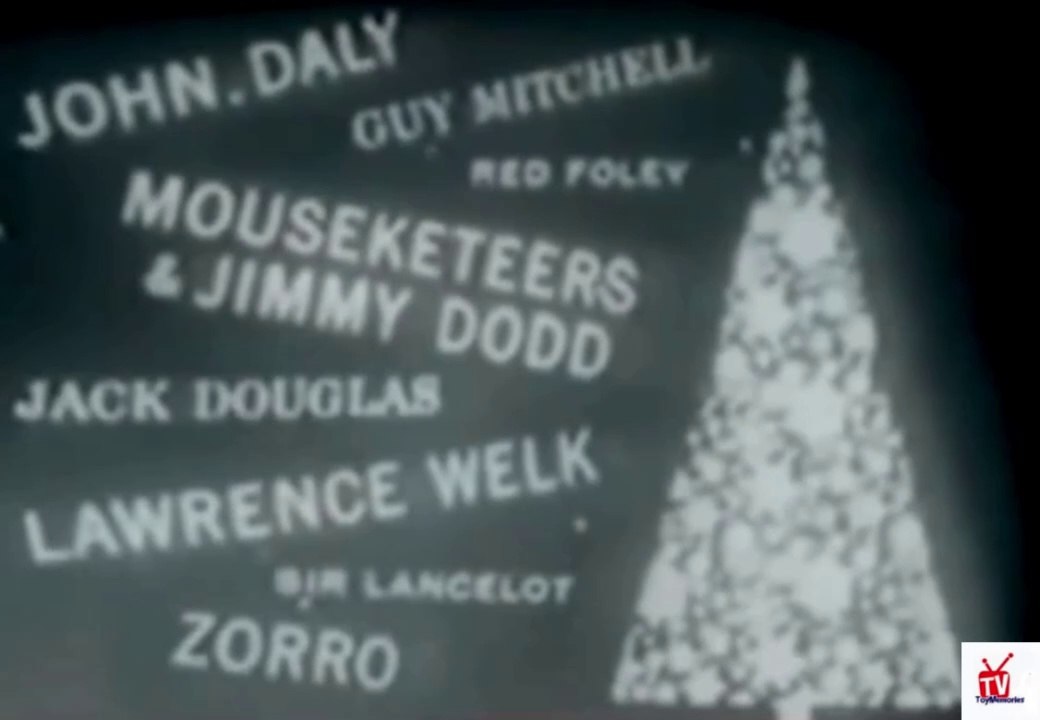 1957 ABC Christmas promo TV commercial possibly the voice of John Daly (host of CBS "What's My Line")