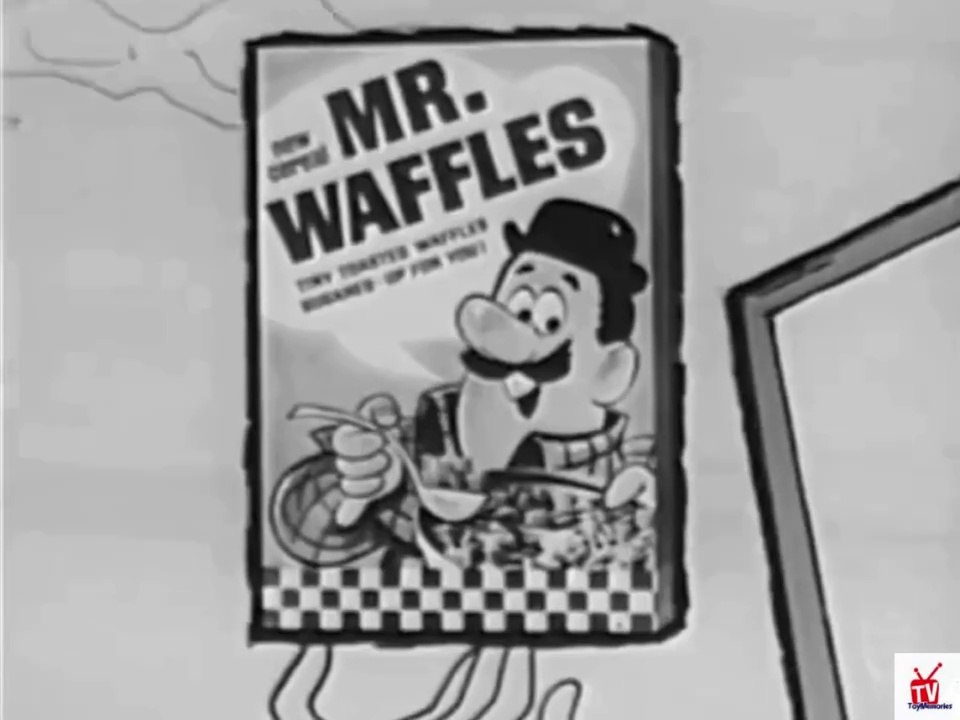 1966 Ralston Mr. Waffles cereal TV commercial