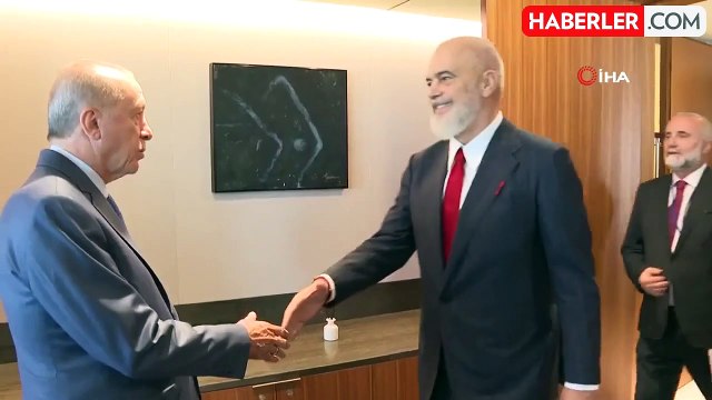 Cumhurbaşkanı Erdoğan, Arnavutluk Başbakanı Rama ile Görüştü