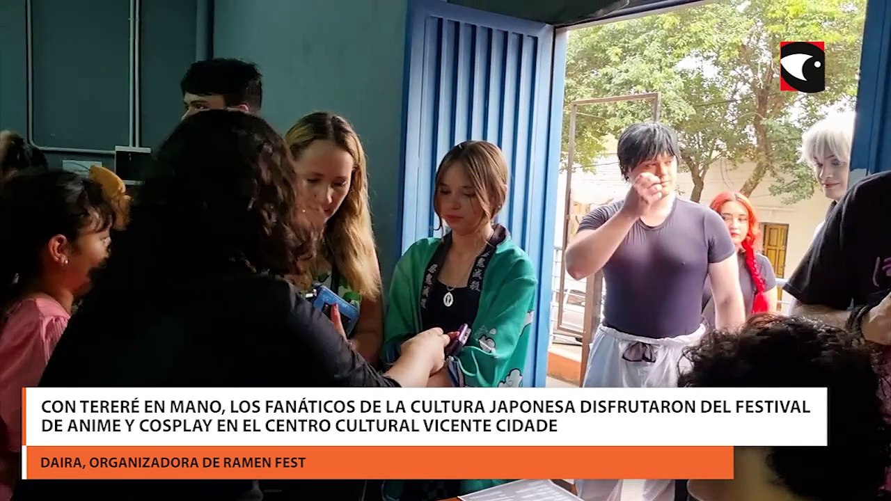 Con tereré en mano, los fanáticos de la cultura japonesa disfrutaron del festival de anime y cosplay en el Centro Cultural Vicente Cidade