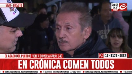 El "asadazo" de Crónica: los testimonios de las personas que fueron a buscar un plato de comida