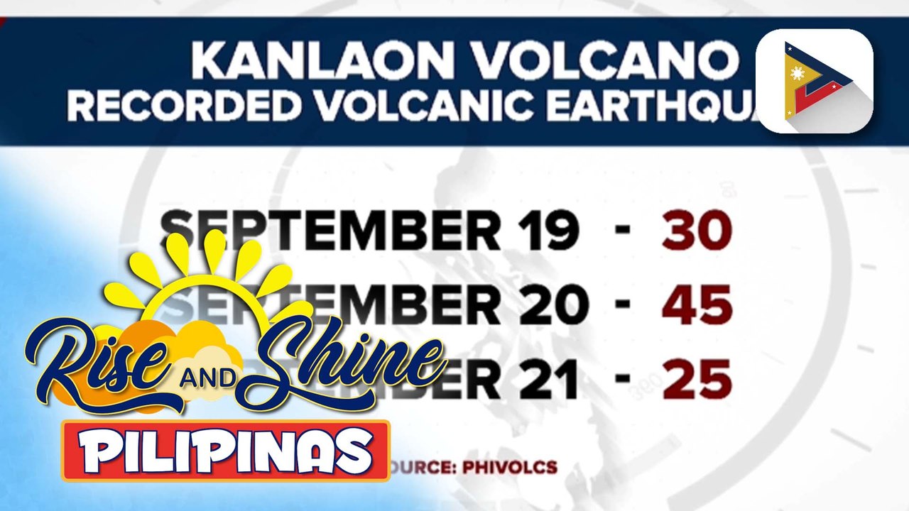 PHIVOLCS, nakapagtala ng 55 volcanic earthquakes sa Bulkang Kanlaon
