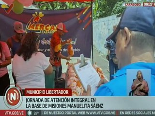 Red Mercal beneficia a familias de la Base de Misiones Manuelita Sáenz en Carabobo