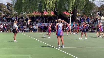 The final minutes of Sandhurst's 2024 B-reserve netball premiership win