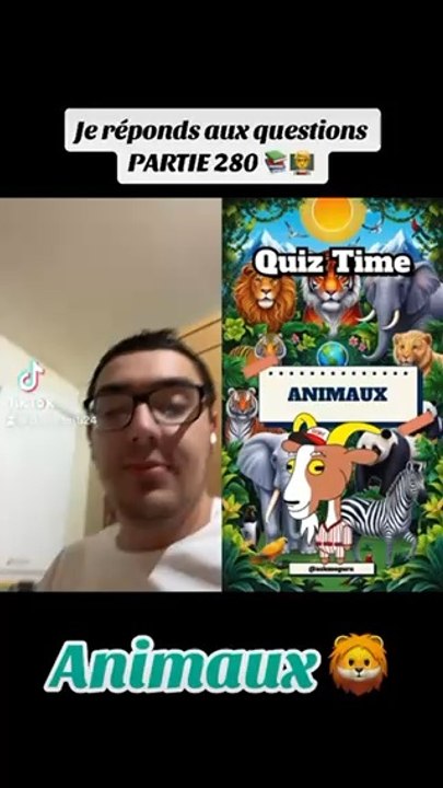 Je réponds aux questions PARTIE 280 (animaux) ‍