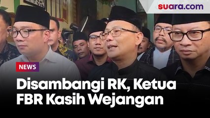 Disambangi Ridwan Kamil, Ketua FBR Kasih Wejangan Tapi Belum Tentu Beri Dukungan