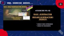 Practical Exercise 02: Building a Half Subtractor with Xilinx ISE (Ex 02) | VHDL