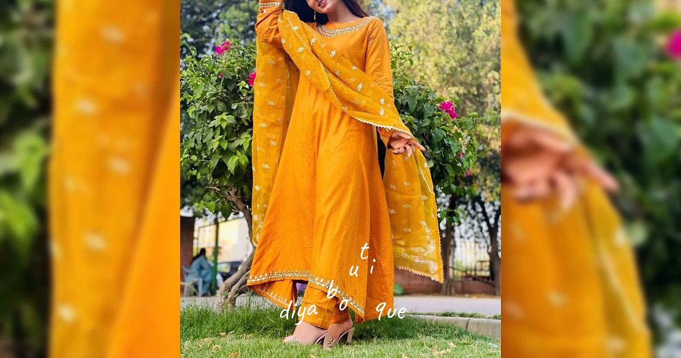 EXTREMELY GORGEOUS YELLOW COLOUR DRESS DESIGNS//MOST DECENT YELLOW DRESSES FOR MEHNDI//