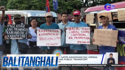 DOTr Sec. Bautista - Hindi natin hahayaan na i-derail ng Piston at Manibela ang Public Transport Modernizatrion Program | Balitanghali