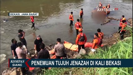 Penyelidikan 7 Jenazah di Kali Bekasi, Polisi Bawa Terduga Pelaku Tawuran ke TKP