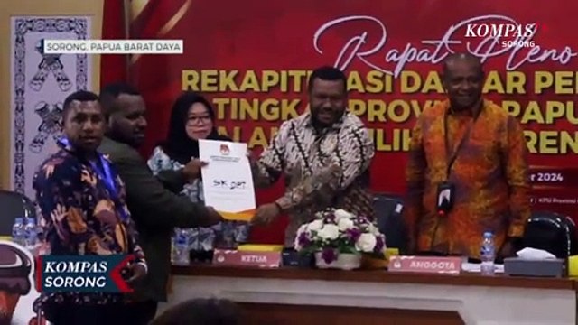 KPU Papua Barat Daya Tetapkan Pasangan Calon Peserta Pilkada dan DPT Tahun 2024