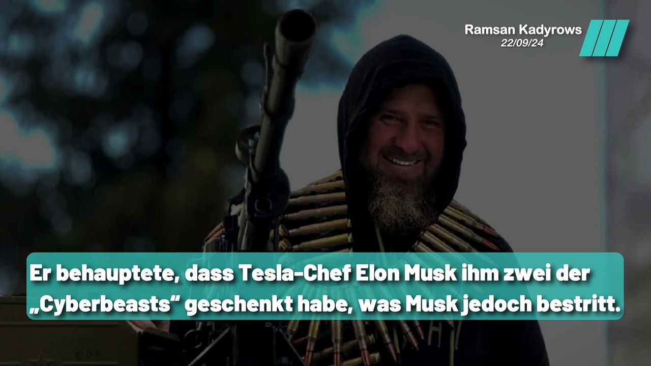 Kadyrow jammert über Musks „unmännliche“ Aktion
