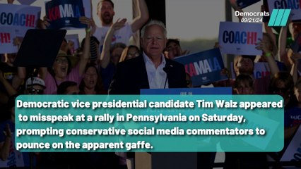 Did Tim Walz Accidentally Criticize Biden ?