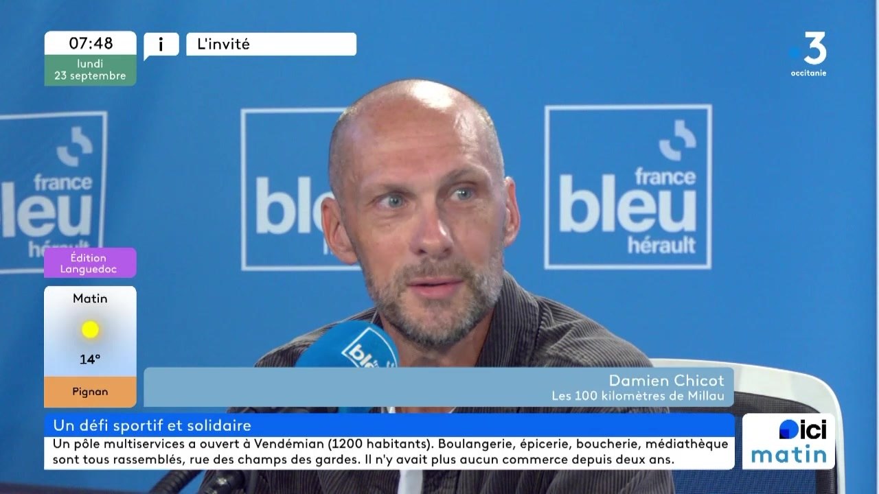 Damien Chicot, coureur solidaire