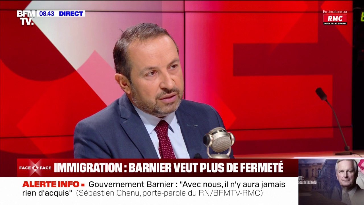 Sébastien Chenu (RN) sur le nouveau gouvernement Barnier: "Je crains le retour du en même temps"