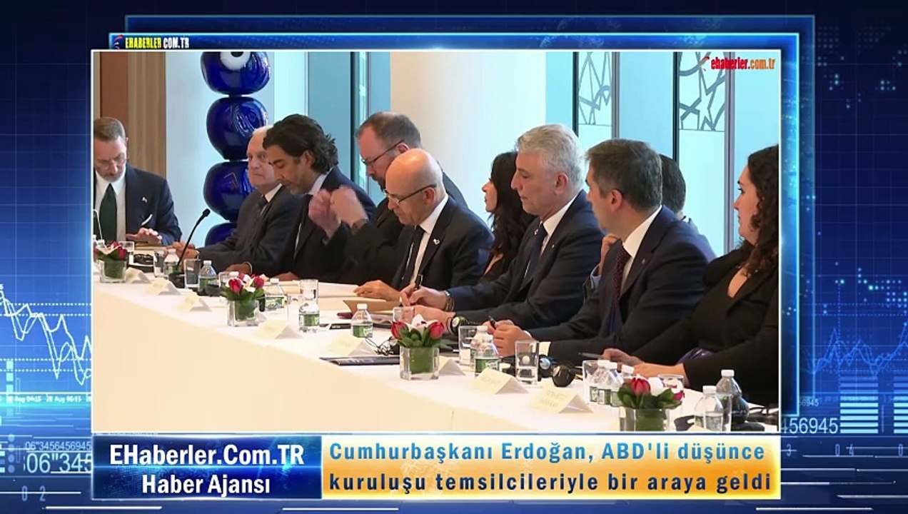 Cumhurbaşkanı Erdoğan, ABD'li düşünce kuruluşu temsilcileriyle bir araya geldi