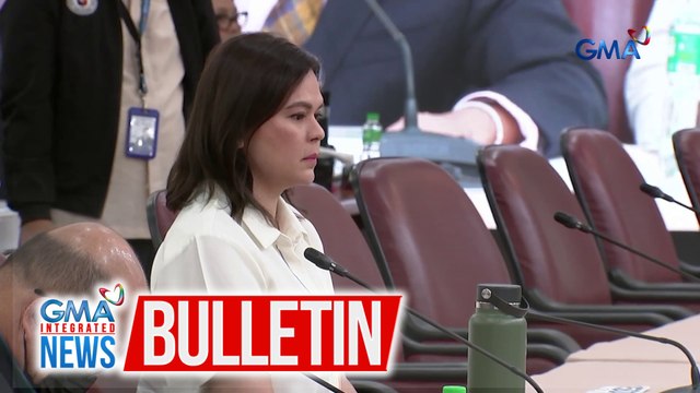 VP Sara Duterte, ipinaubaya na sa plenaryo ng Kamara ang pagtalakay sa 2025 Budget ng OVP | GMA Integrated News Bulletin
