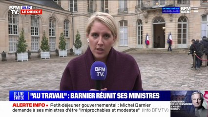 "Pas d’esbroufe, s’il vous plaît !": Michel Barnier demande à ses ministres "d’agir avant de communiquer" lors de la première réunion de son gouvernement