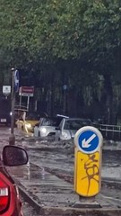 Flash flooding on Oxford Road in Aylesbury brings town to standstill
