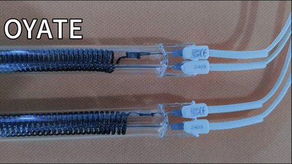 500w 750w 1000w Single End Connect Quartz Heating Elements Carbon Fiber Infrared Heat Lamp